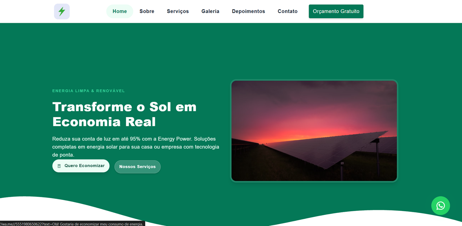 Site Institucional Preview